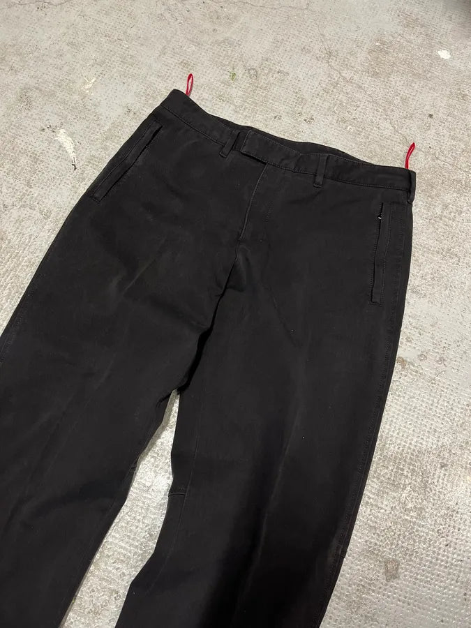 2000s Prada Black Faded Linea Rossa Pants JuFaueJ 2