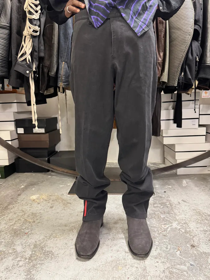2000s Prada Black Faded Linea Rossa Pants JuFaueJ 3