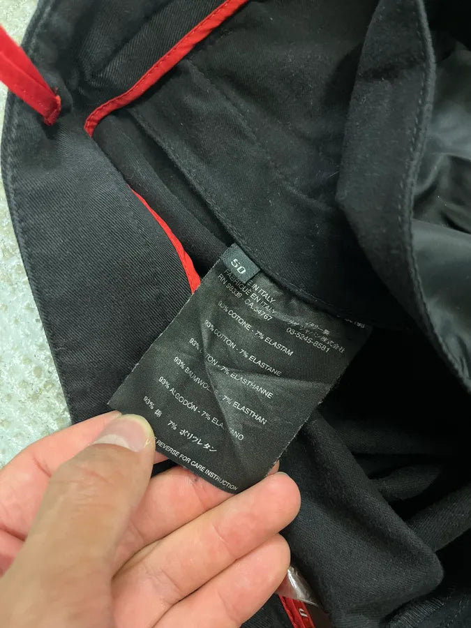 2000s Prada Black Faded Linea Rossa Pants JuFaueJ 8