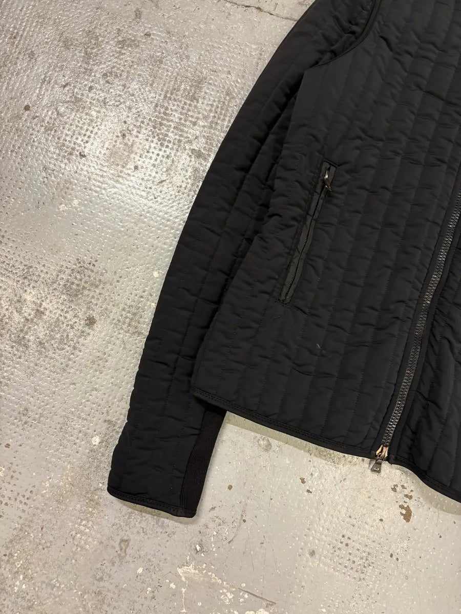 2000s Prada Black Fleece Quilted Linea Rossa Zip-up Jacket jAZcxth 6