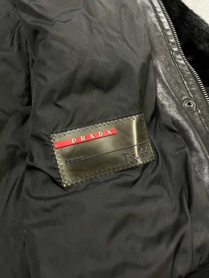 2000s Prada Black Goat Fur Jacket  YGWFNYi 13
