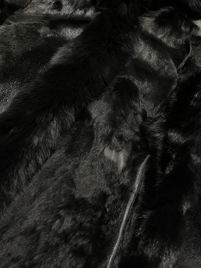 2000s Prada Black Goat Fur Jacket  YGWFNYi 7