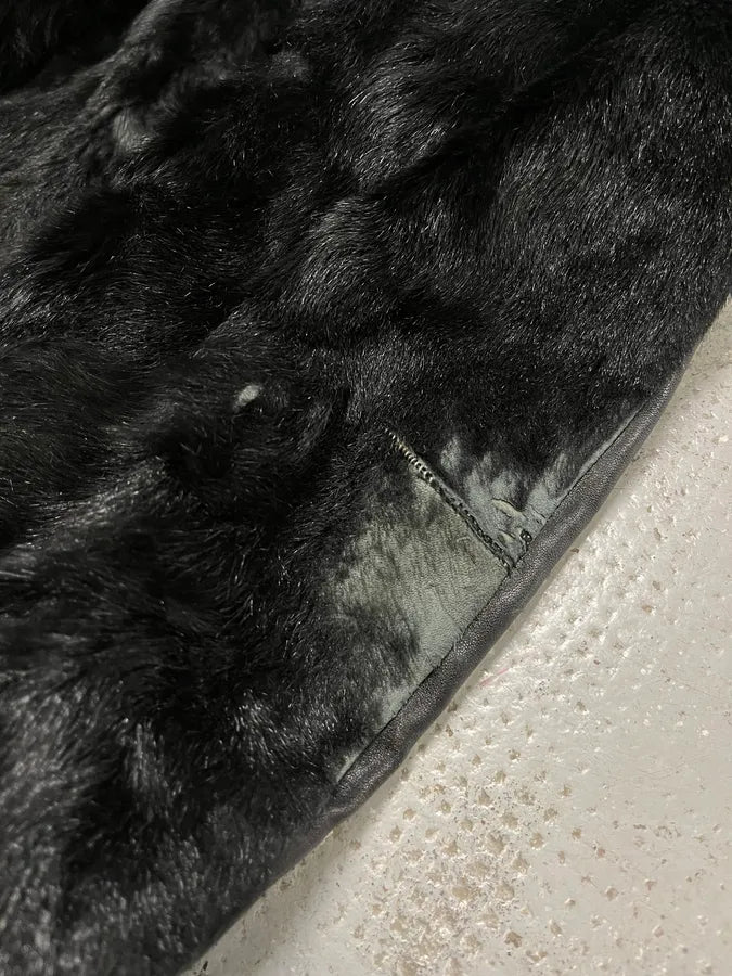2000s Prada Black Goat Fur Jacket  YGWFNYi 8