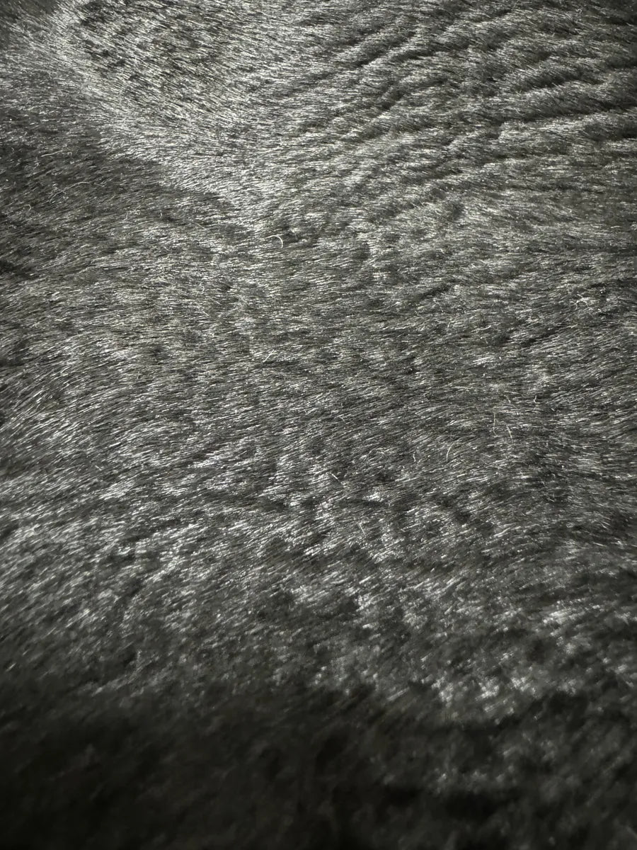 2000s Prada Black Goat Plissed Fur Bag (OS) 2