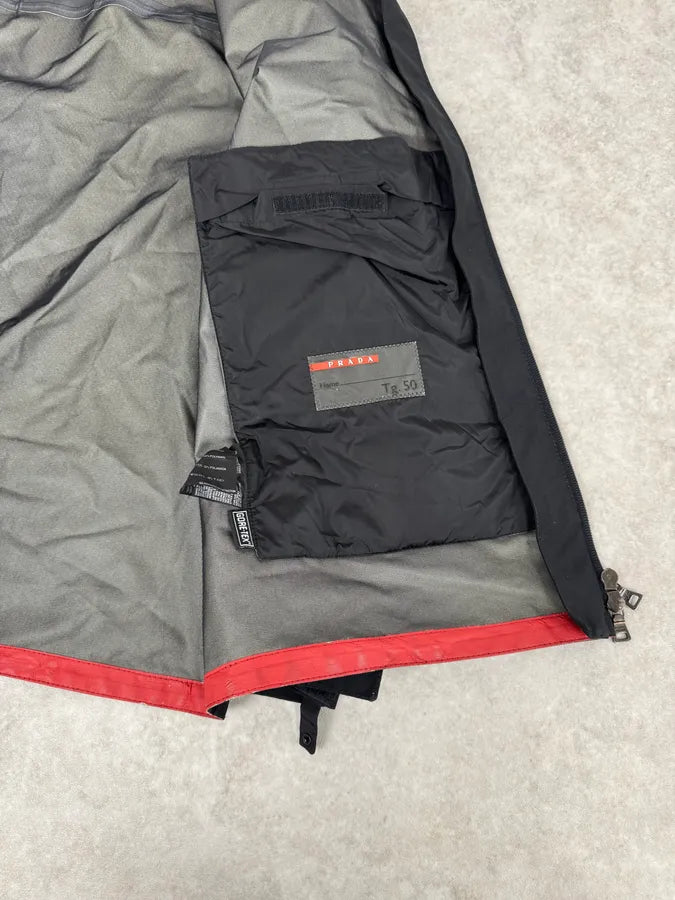 2000s Prada Black Linea Rossa Jacket vOabpxF 5