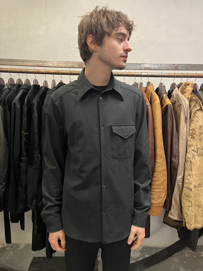 2000s Prada Black Heavy Shirt (M/L) cDrKDny 1