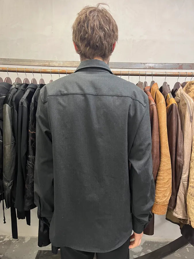 2000s Prada Black Heavy Shirt (M/L) cDrKDny 2
