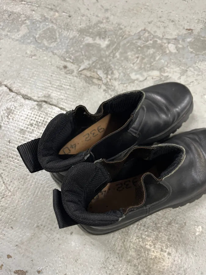 2000s Prada Black High Vibram Leather Boots cYNkEfF 7