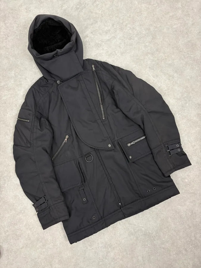 2000s Prada Black Hooded Parka Ski Jacket KpswOcI 4