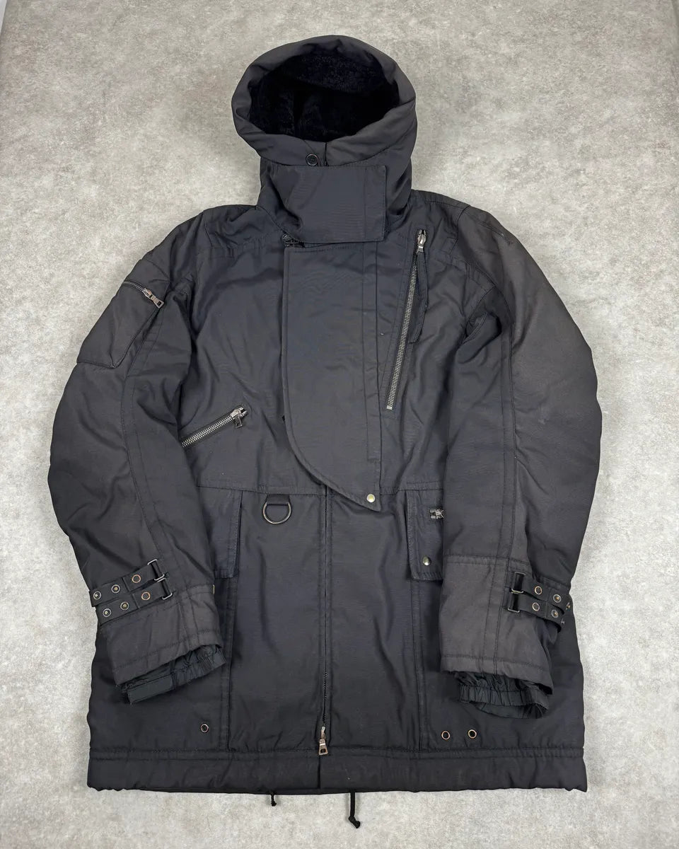 2000s Prada Black Hooded Parka Ski Jacket vxzDJVa 0