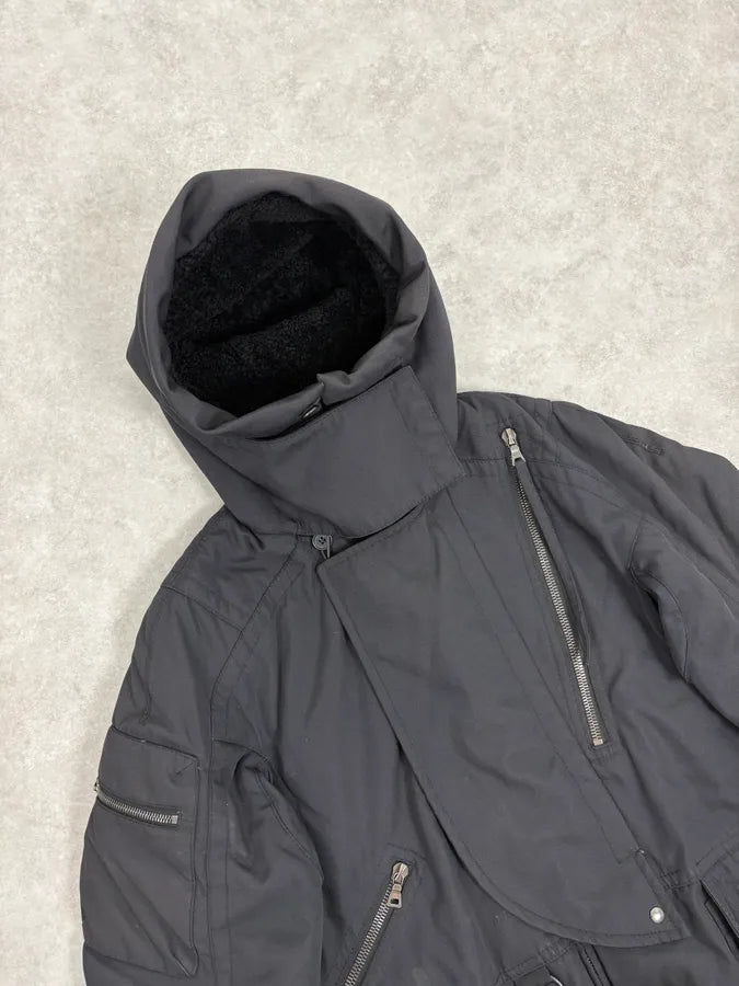 2000s Prada Black Hooded Parka Ski Jacket KpswOcI 5