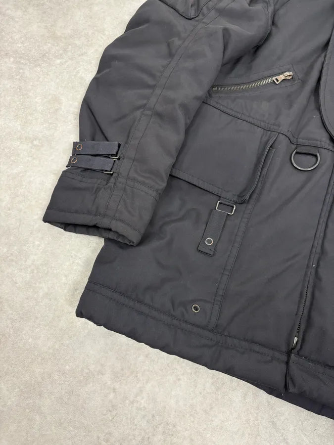 2000s Prada Black Hooded Parka Ski Jacket KpswOcI 9