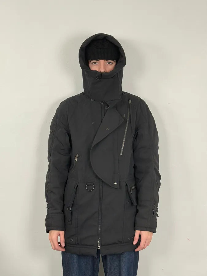 2000s Prada Black Hooded Parka Ski Jacket KpswOcI 2