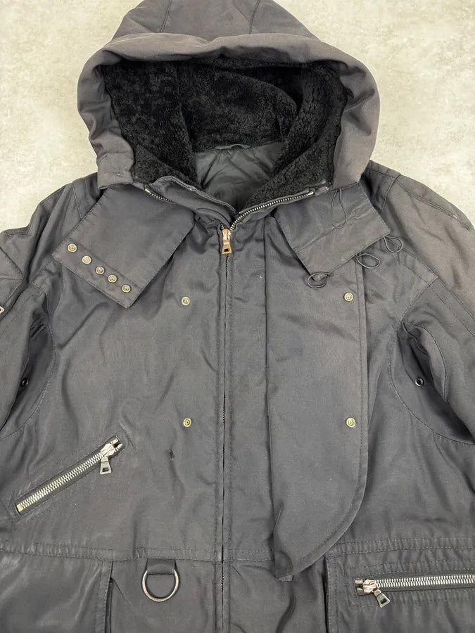 2000s Prada Black Hooded Parka Ski Jacket vxzDJVa 7