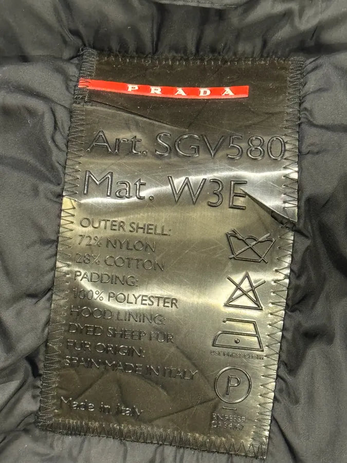 2000s Prada Black Hooded Parka Ski Jacket PTtaVwc 6