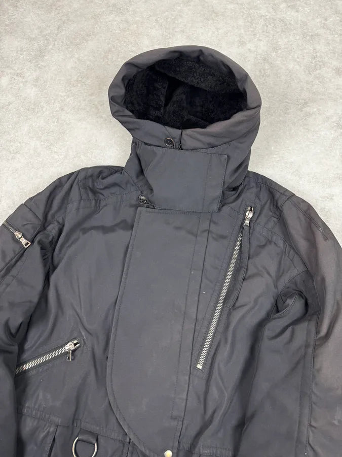 2000s Prada Black Hooded Parka Ski Jacket vxzDJVa 4