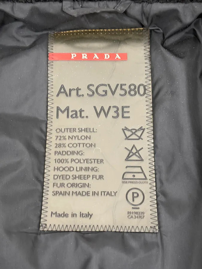 2000s Prada Black Hooded Parka Ski Jacket KpswOcI 12