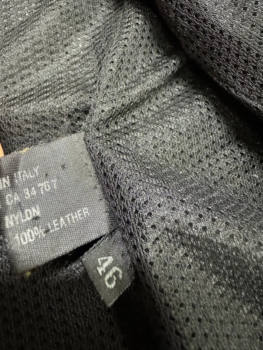 2000s Prada Black Hybrid Nylon & Leather Vest Jacket zkroxwH 9