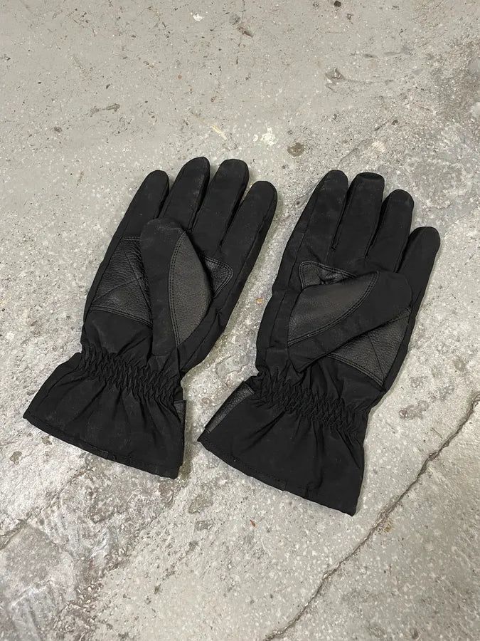 2000s Prada Black Hybrid Tactical Gloves (OS) lwqWpxL 3