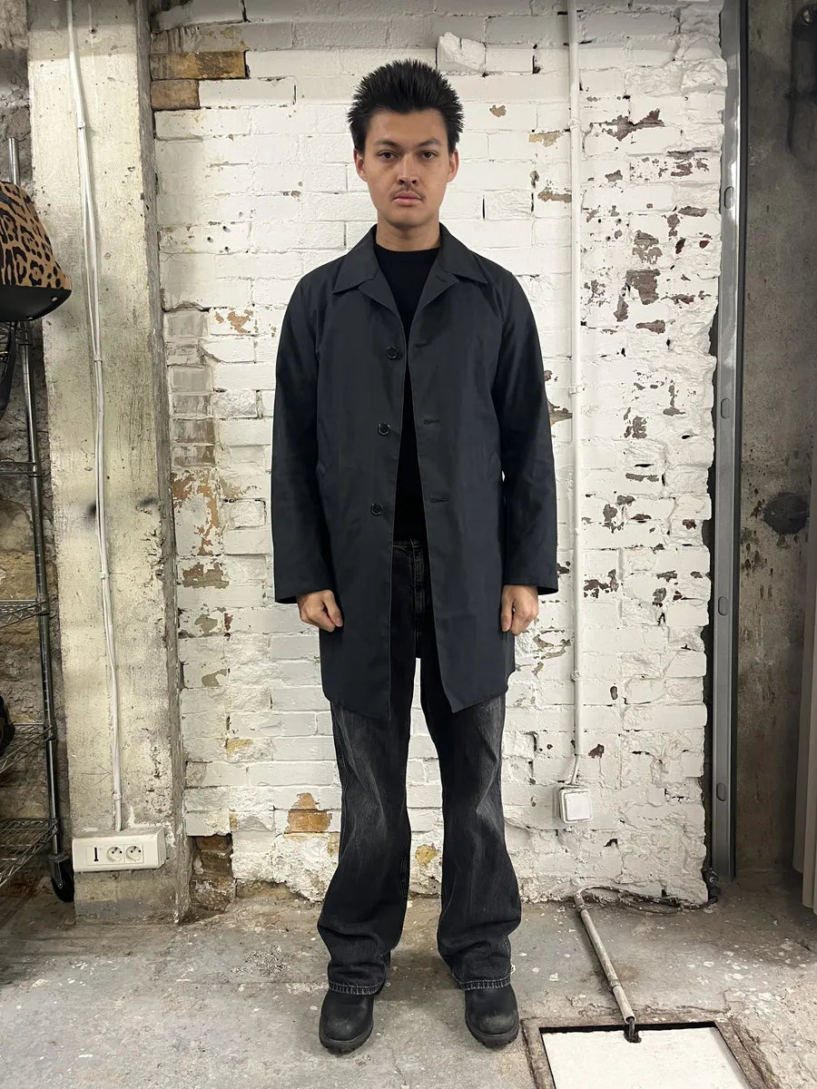 2000s Prada Black Imperial Premium Light Long Trench Jacket AUrMAIH 1