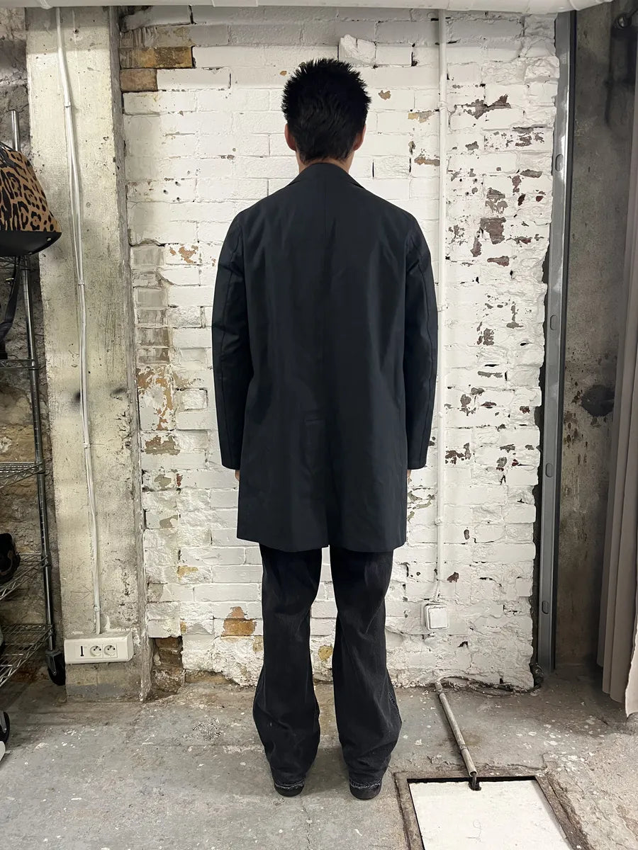 2000s Prada Black Imperial Premium Light Long Trench Jacket AUrMAIH 2