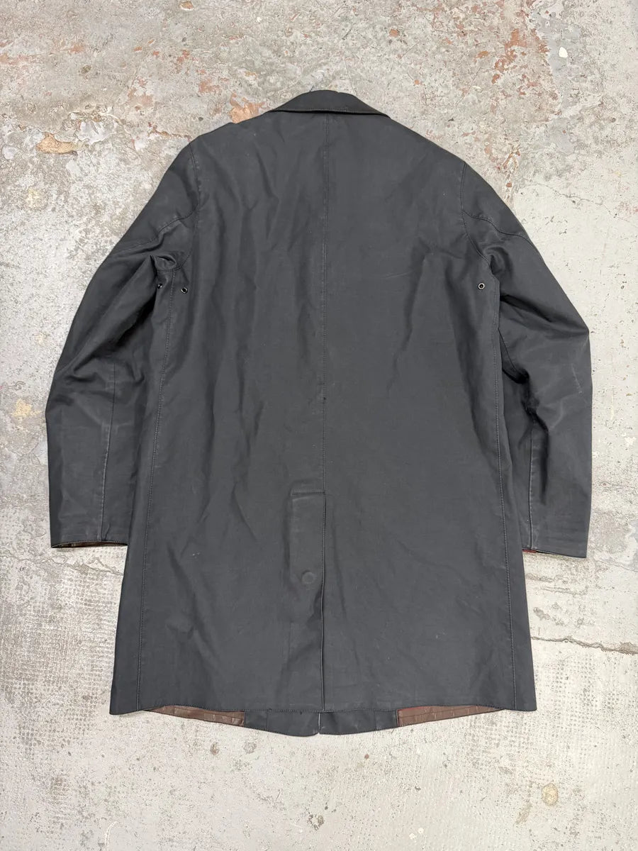 2000s Prada Black Imperial Premium Light Long Trench Jacket AUrMAIH 3
