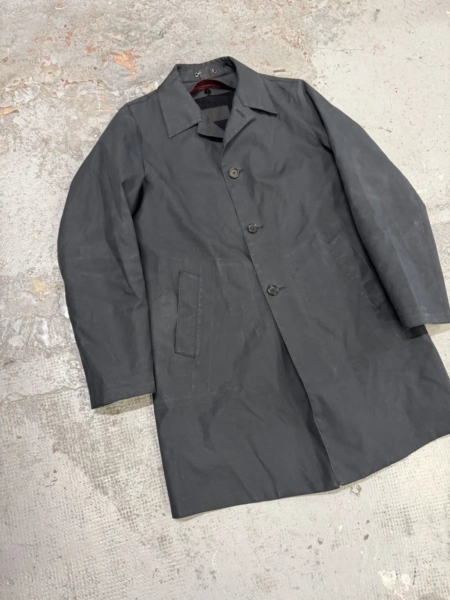 2000s Prada Black Imperial Premium Light Long Trench Jacket AUrMAIH 5