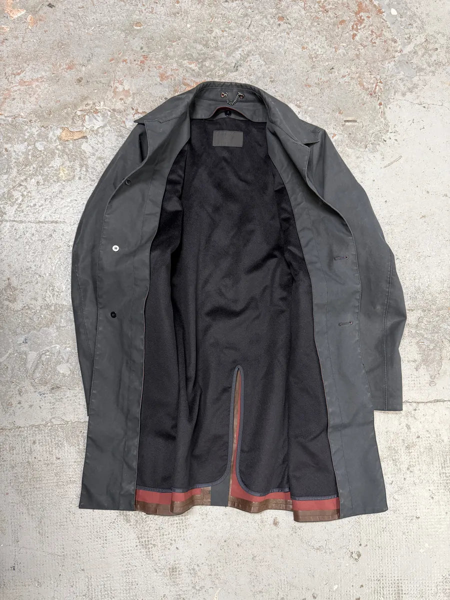 2000s Prada Black Imperial Premium Light Long Trench Jacket AUrMAIH 6