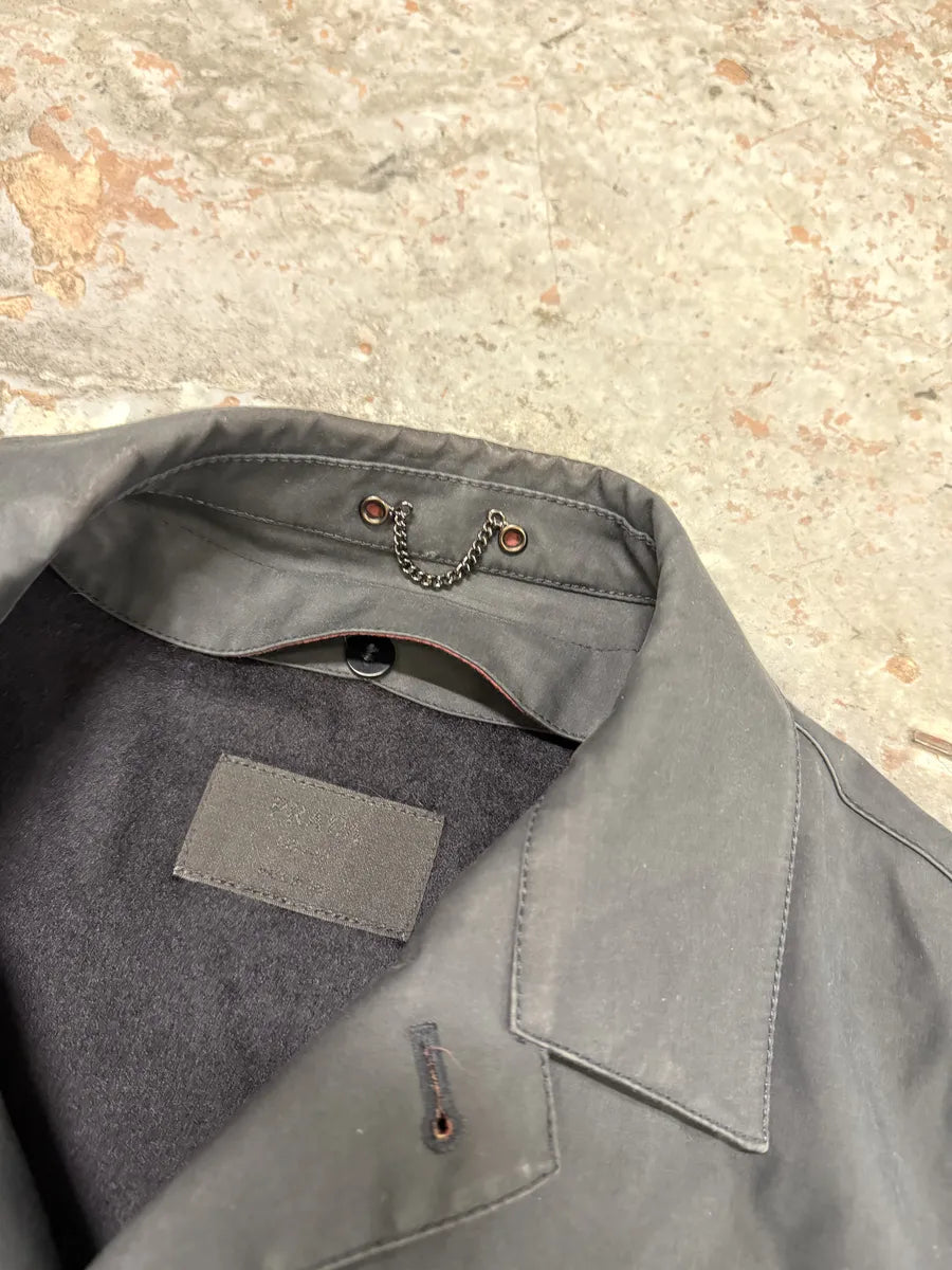 2000s Prada Black Imperial Premium Light Long Trench Jacket AUrMAIH 7