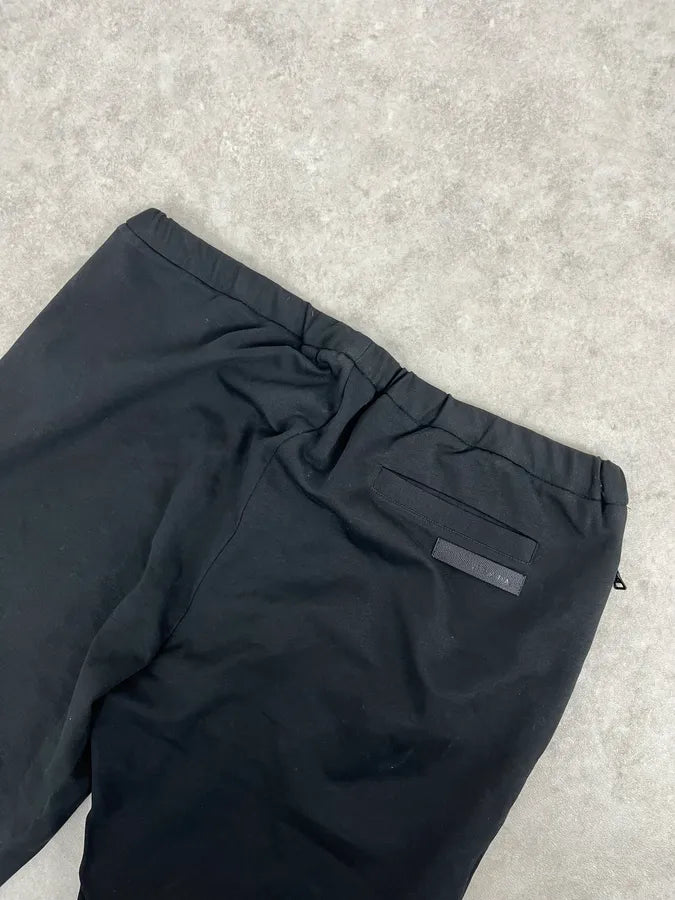 AW2007 Prada Black Cozy Joggers Pants QSYkhUK 7