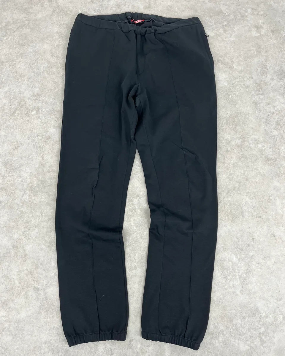 AW2007 Prada Black Cozy Joggers Pants QSYkhUK 0