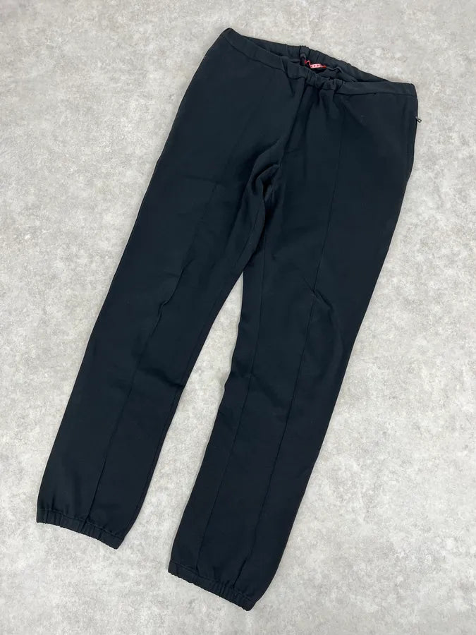 AW2007 Prada Black Cozy Joggers Pants QSYkhUK 4