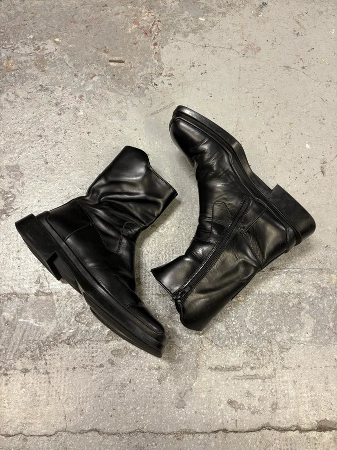 2000s Prada Black Leather Ankle Boots – Dolce Vita Hub