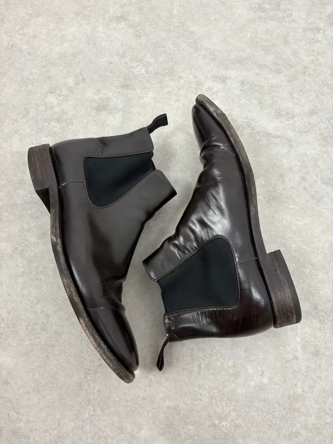 2000s Prada Black Leather Ankle Boots qqVsSSJ 5