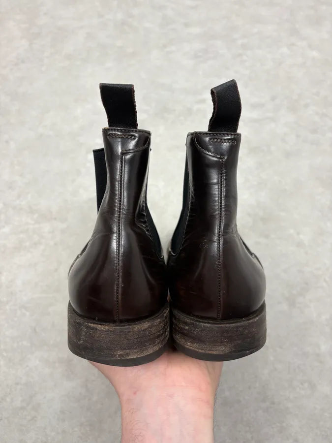 2000s Prada Black Leather Ankle Boots qqVsSSJ 6