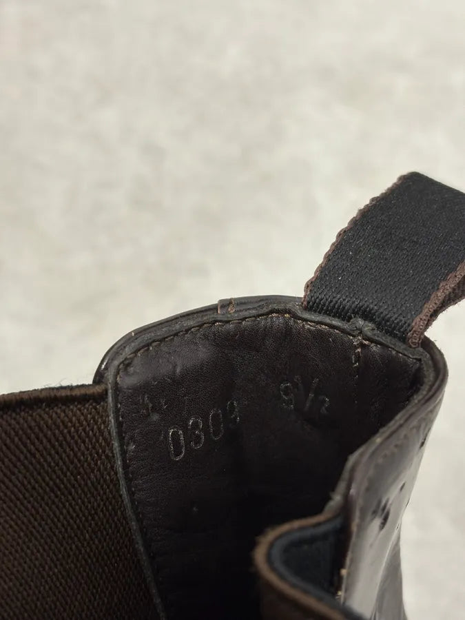 2000s Prada Brown Leather Ankle Boots qqVsSSJ 10