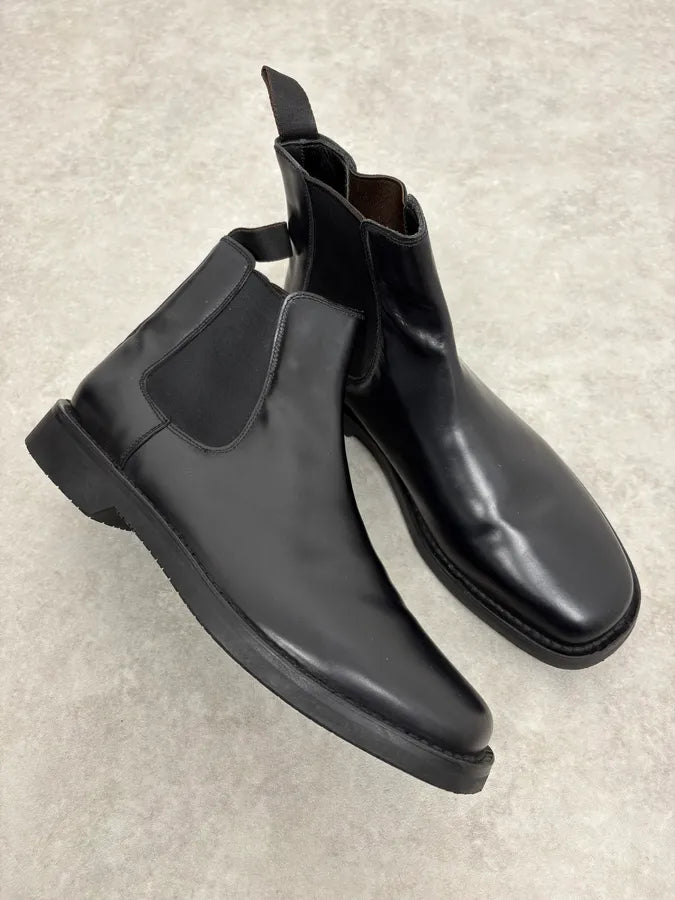 2000s Prada Black Leather Ankle Boots kkQiCtw 4