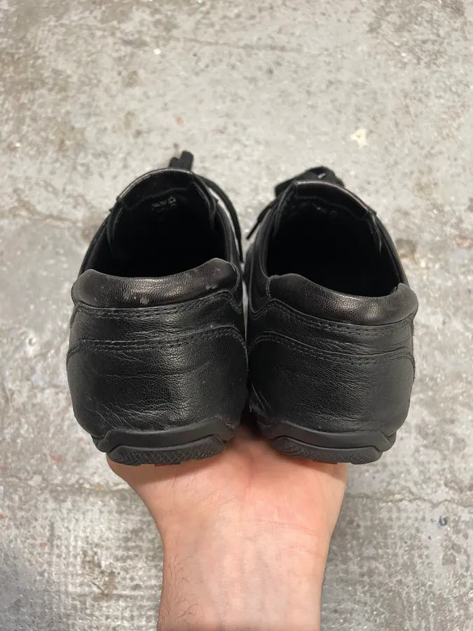 2000s Prada Black Leather Army Low Sneakers (40eu/us7) oKoZopA 6