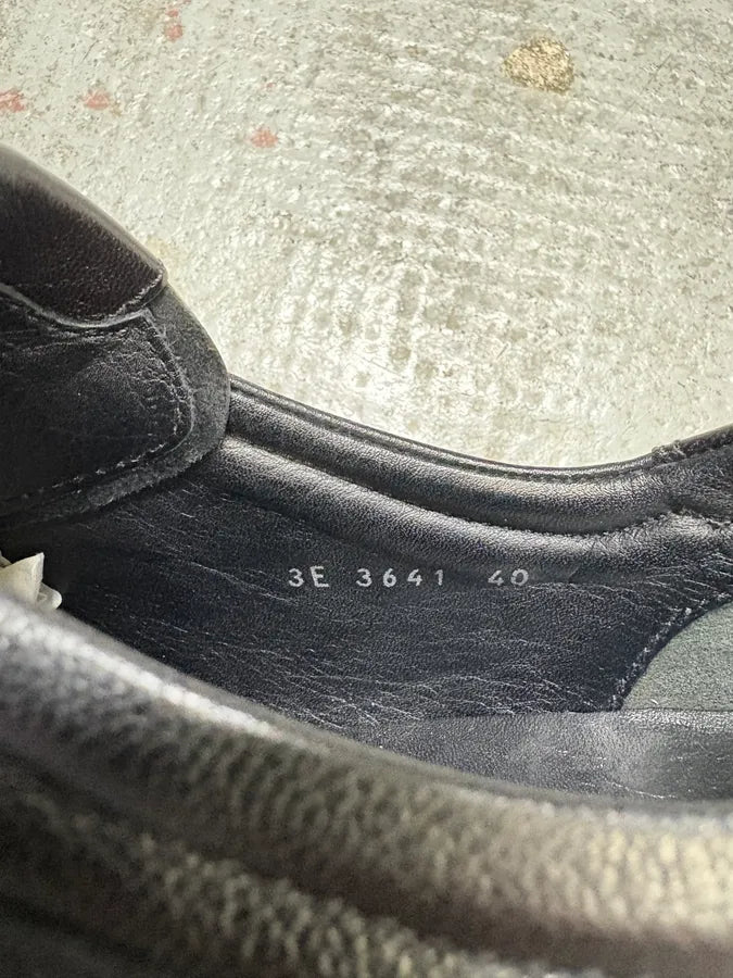 2000s Prada Black Leather Army Low Sneakers (40eu/us7) oKoZopA 8