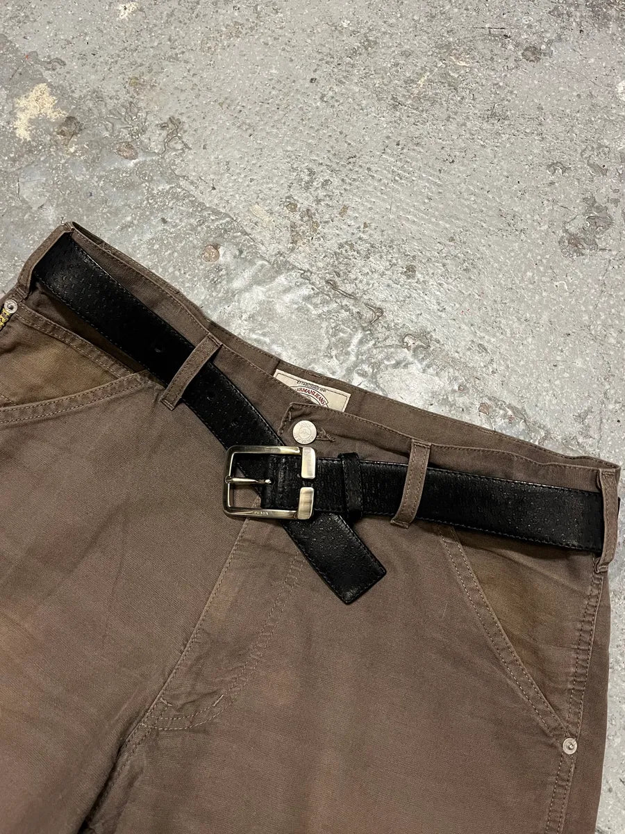 2000s Prada Black Leather Belt (OS) yxhfJIo 1