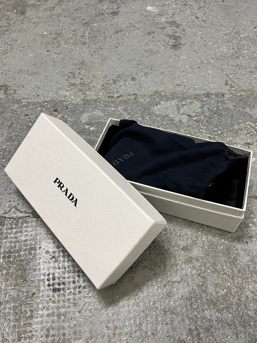 2000s Prada Black Leather Belt (OS) yxhfJIo 10