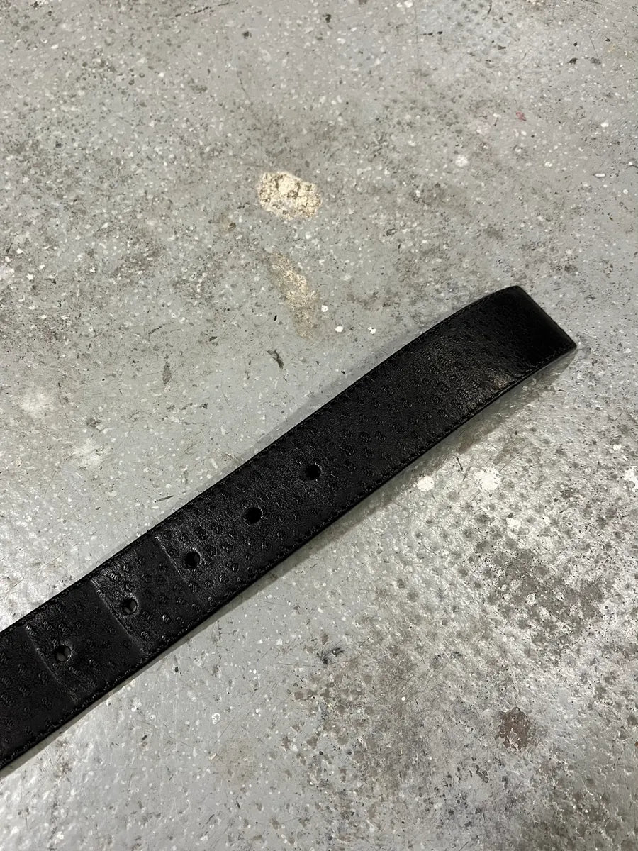 2000s Prada Black Leather Belt (OS) yxhfJIo 6