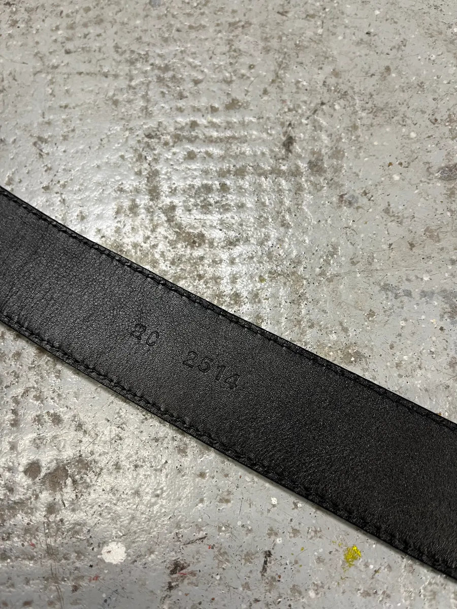 2000s Prada Black Leather Belt (OS) yxhfJIo 8