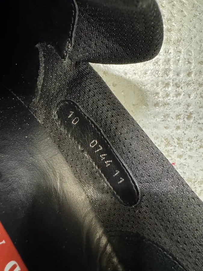 2000s Prada Black Leather Boat Loafers (46eu/us12) schabfo 9