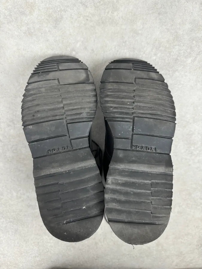 2000s Prada Black Leather Boots XFKAqCf 6