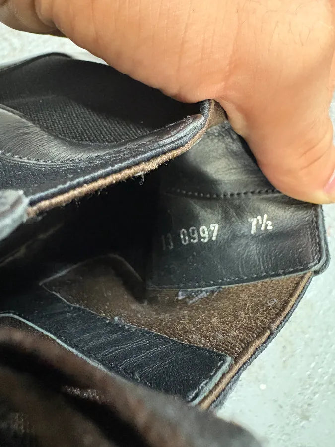 2000s Prada Black Leather Boots MGNgBDA 9