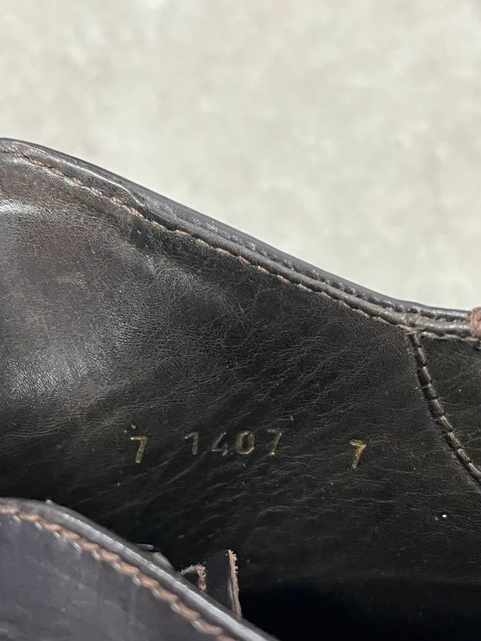 2000s Prada Black Leather  Boots JNFUREN 8