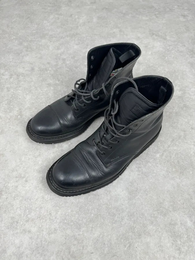 2000s Prada Black Leather Boots XFKAqCf 2