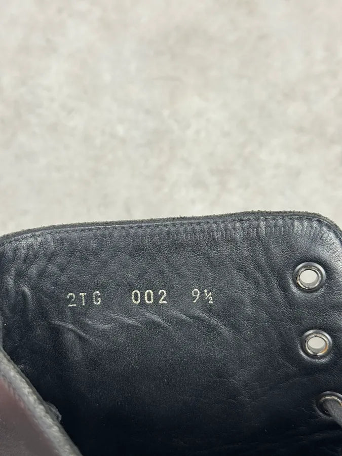 2000s Prada Black Leather Boots XFKAqCf 8