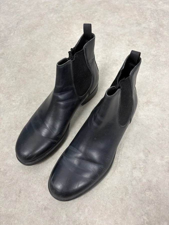 2000s Prada Black Leather Chelsea Boots XYvApgp 4